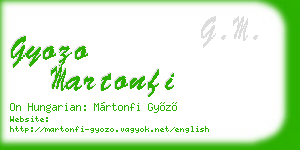 gyozo martonfi business card